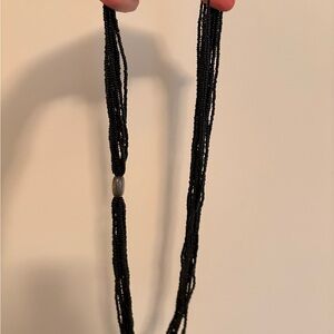 Elegant Black Beaded Necklace silpada
